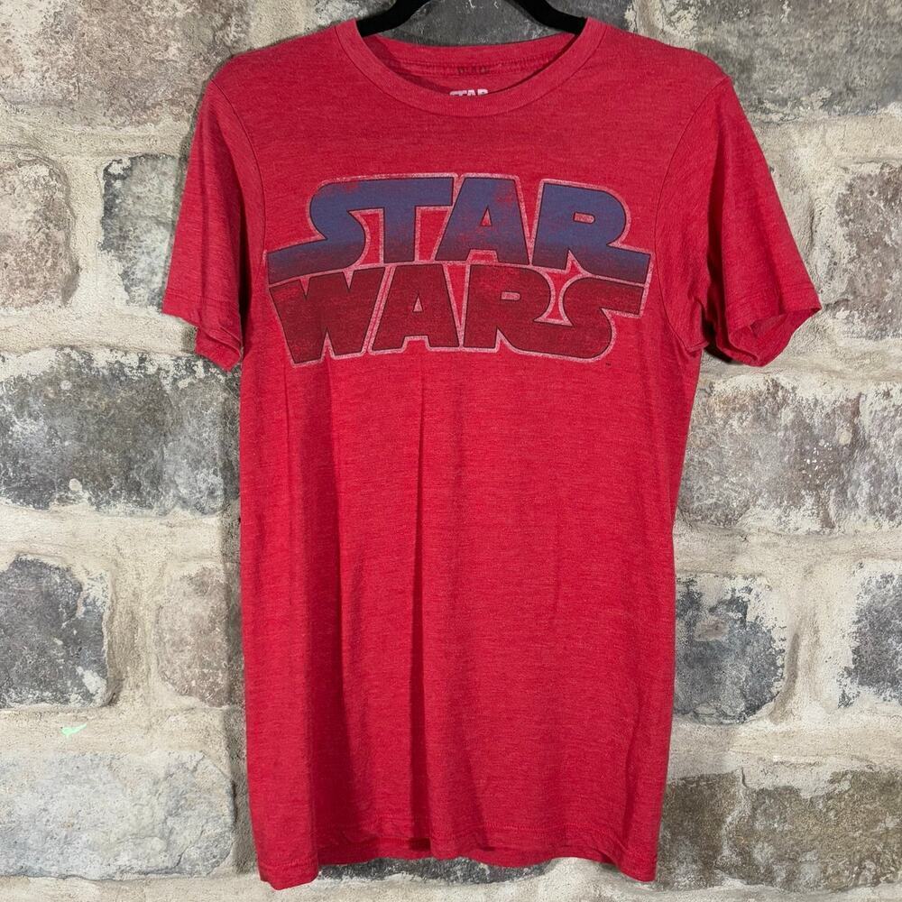 Fifth Sun Star Wars‎ Red T Shirt Woman's Small Faded Graphic Retro Casual